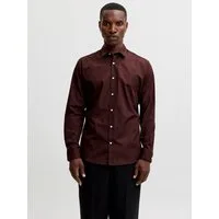 Jack & Jones Langarmhemd JJJOE SHIRT LS PLAIN Materialmix, slim fit