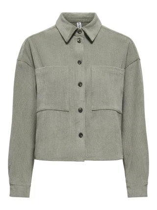 ONLY - ONLHANNA L/S CORD SHIRT PNT Smokey Olive - Gr. - L