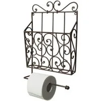 Ambiente Haus Deko-Wandregal Zeitungs-/Toilettenrollenhalter, vintage, 1-tlg.