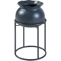 en.casa Blumenständer, »Assen« Metall 31,5 x 19,5 cm Schwarz