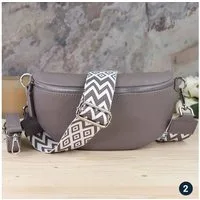 Blade Umhängetasche Bauchtasche Damen Echtleder Umhängetasche Brusttasche Gürteltasche, als Schultertasche tragbar mit Verstellbare Schultergurte