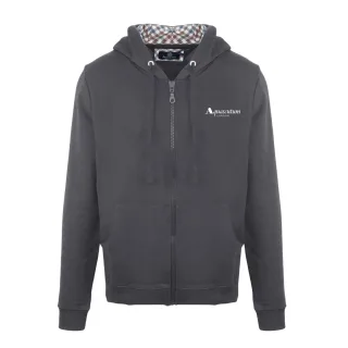 Aquascutum - Kapuzenpullover für Herren, Leger (Schwarzgrau)