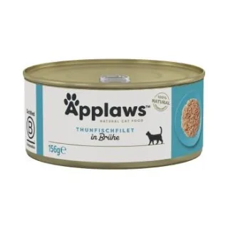 Applaws Nassfutter Katze Adult in Brühe Thunfischfilet 48x156 g