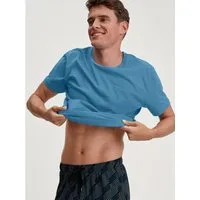CALIDA T-Shirt RMX Sleep Holiday Baumwolle, basic, unifarben, bequem, Kurzarm, Rundhalsausschnitt
