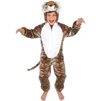 JADEO Kostüm Kleiner Tiger Kleinkinder-Tierkostüm braun-schwarz-weiss