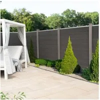 HOME DELUXE Gartenzaun WPC Sichtschutzzaun CALLADO, Zwei verschiedene Dekore, Sichtschutz Stecksystem, Zaun