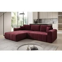 Luxusbetten24 Schlafsofa Designer Sofa Leveno L in Samt, mit Stauraum und Schlaffunktion