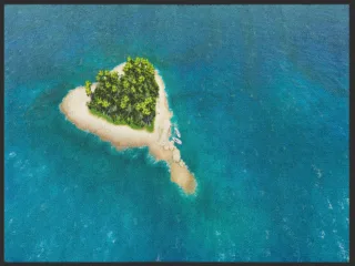Fussmatte Insel 4888 | Größe: 60 cm x 45 cm