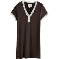 LAURA ASHLEY Nachthemd Laura Ashley Modal-Nachthemd mit Spitzenbesatz (1-tlg)