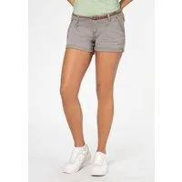 SUBLEVEL Chinoshorts Damen Stretch-Shorts mit Flechtgürtel Sommerhose, Bermudashorts, kurze Chinohose