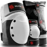SKATEWIZ Protektoren-Set SHIELD - Skateboard Schonerset für Jugendliche und Erwachsene (Inliner Protektoren Damen Ellbogenschützer Herren, 7-tlg., Handschoner, Ellbogenschoner & Knieschoner Set), Rollschuhe, Schlittschuhe Damen & Skateboard