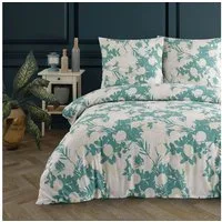Buymax Bettwäsche Willow, Renforcé: 100% Baumwolle, 2 teilig, Premium 100% Baumwolle Bettbezug-Set 135x200 cm mit Reißverschluss