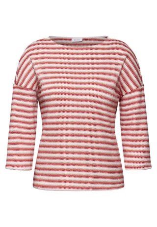 Cecil - Strick-Look Shirt rot - Gr. - L