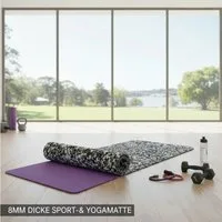 GOLDEN Yogamatte GOLDEN 8mm Yogamatte Rutschfest Sportmatte 183*81*0.80cm