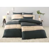 OTTO home Bettwäsche Circle, Linon, 2 teilig, Bettwäsche aus Baumwolle mit Streifen-Design, moderne Bettwäsche