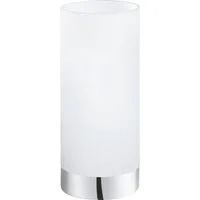 EGLO Tischleuchte DAMASCO 1 Tischlampe, exkl.Leuchtmittel, Schalter am Kabel, Ein-/Ausschalter, ohne Leuchtmittel, Leuchtmittel wechselbar, Nachttischlampe, Schreibtisch, Büro, elegant und zeitlos, 21,5x10cm