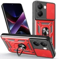 betterfon Handyhülle Panzer Hülle für Poco X7 Pro 5G Outdoor Case mit Kameraschutz, Outdoorhülle mit Ringhalter Smartstand und Silikonkern