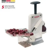WESTMARK Entsteiner Steinomat, Aluminium, Edelstahl, entkernt 2 Kirschen auf einmal - Entkernleistung bis zu 20 kg/h