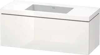 Duravit L-Cube c-bonded Set wandhängend Weiß Hochglanz 1200x480x500 mm - LC6919N2222 LC6919N2222