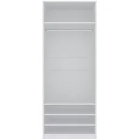 Marmex Möbel Garderobenschrank TRES 03B offener Schrank mit einer Kleiderstange Ankleidezimmer ohne Schranktüren, Einlegeböden, 80x206x51