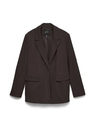 VERO MODA - VMNORA LS LOOSE CORDUROY BLAZER Chocolate Torte - Gr. - XS
