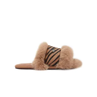 Muchas Luxe Zebra Hausschuhe