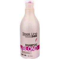 Stapiz Haarshampoo Sleek Line Blonde Pink Shampoo mit Seide