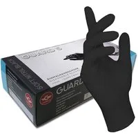 GUARD 5 Einweghandschuhe 200er - Box schwarze Hygiene- Koch- und Küchenhandschuhe (Art. 119003) Lebensmittelecht, Puder- und Latexfrei