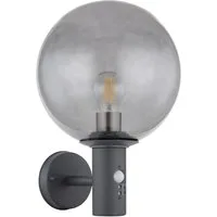 GLOBO LIGHTING LED Außen-Wandleuchte HEDWIG, Leuchtmittel wechselbar, Warmweiß, Wandlampe mit Bewegungsmelder, Sensor, automatisches Einschalten