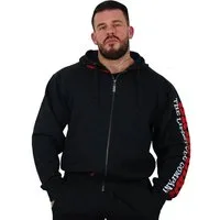 BRACHIAL THE LIFESTYLE COMPANY Kapuzensweatjacke Brachial Zip-Hoody "Gym" schwarz/rot 4XL
