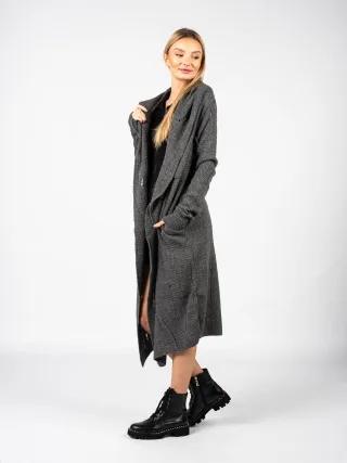 La Haine Inside Us Strickjacke Unisex Damen grau