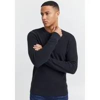 Blend Strickpullover BL Pullover BHCodford crew aus Baumwolle und Feinstrick, normale Passform, unifarben