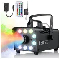 TLGREEN Discolicht Nebelmaschine Mini, Smoke Machine mit RGB Effekt, für Halloween Weihnachten DJ Party