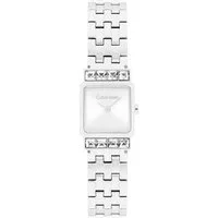 Calvin Klein Quarzuhr Poise 25100161, Armbanduhr, Damenuhr, Edelstahlarmband, analog, Glaskristalle
