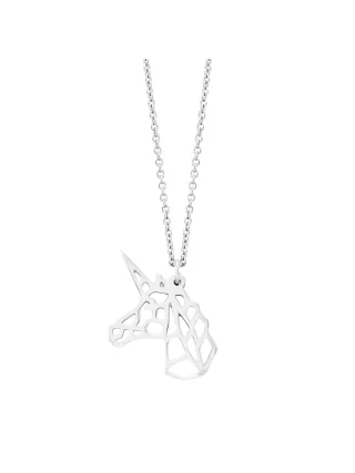 Julie Julsen Anhänger mit Kette 925 Silber rhodiniert Einhorn