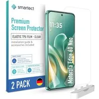 smartect Displayschutzfolie TPU Schutzfolie Klar für Motorola Edge 60 Neo, Set, 2 Stück, Panzerfolie Bildschirm Displayfolie