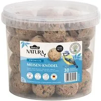 Dehner Natura Große Meisenknödel ohne Netz, 30 Stück je 90 Gramm (2.7 kg), Hauptfutter für: Gartenvögel, Wildvogel, im Eimer, Wildvogelfutter zur ganzjährigen Fütterung