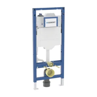 Geberit Duofix Wand-WC-Element 111076002 Unterputz-Spülkasten 12cm, mit HS50 Hygienespülung/2 Wasseranschluss, mit Sigma