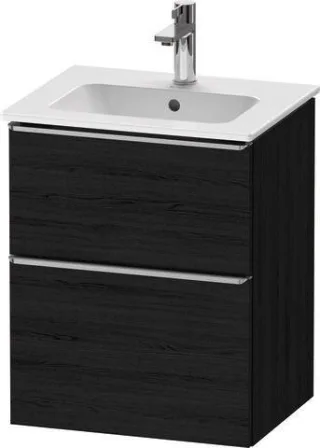 Duravit D-Neo Waschtischunterbau wandhängend Eiche Schwarz Matt 510x402x625 mm - DE4360070160000 DE4360070160000
