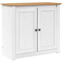 vidaXL Aquariumunterschrank Aquariumständer PANAMA Weiß und Braun 81 x 36 x 73 cm 250 kg (1-St)
