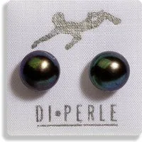DI PERLE Paar Ohrstecker Damen Perlenschmuck 925 Silber Süsswasser Perlen Ohrstecker, Damen Perlenschmuck