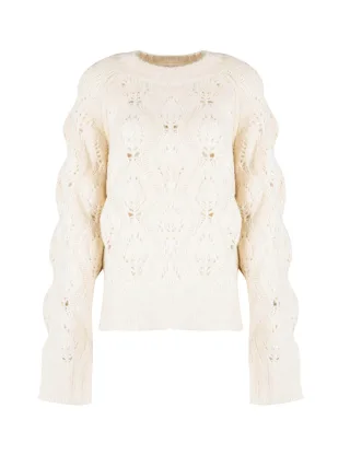 Silvian Heach Pullover Oversize Damen beige