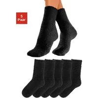 Lavana Kuschelsocken (Packung, 5-Paar) ideal als Hausschuhersatz