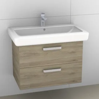 Artiqua 413 Waschtischunterschrank für IT! 121980 Sanremo Eiche quer NB, 413-WU2L-K113-7145-428 413-WU2L-K113-7145-428