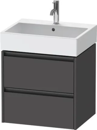 Duravit Ketho.2 Waschtischunterbau wandhängend Graphit Matt 584x460x549 mm - K25275049490000 K25275049490000