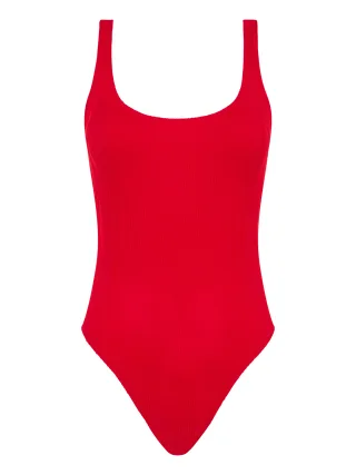 Chantelle Lingerie - Swim One Size Bügelloser T-Shirt Badeanzug cherry red - Gr. - S/M