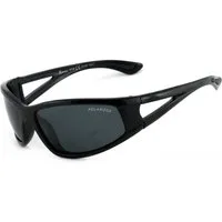 Rennec Sonnenbrille (Marken Sportbrille inklusive Brillenbeutel) Bikerbrille Angelbrille mit Polarisierte Gläser in Schwarz