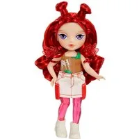 Rainbow High Minipuppe Littles Rainbow Fantasy Fairies Doll- Apple (Red)