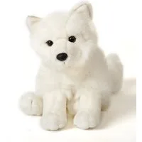 Uni-Toys Kuscheltier Polarfuchs - 23 cm (Höhe) - Plüsch-Fuchs, Schneefuchs - Plüschtier, zu 100 % recyceltes Füllmaterial