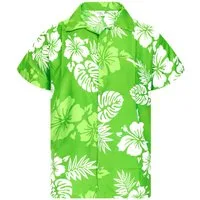 King Kameha Hawaiihemd "Mono Hibiscus" Funky Hawaii-Hemd Herren Kurzarm Front-Tasche Stylish
